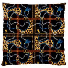 Chains Pattern Standard Flano Cushion Case (two Sides) by designsbymallika