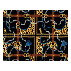 Chains Pattern Double Sided Flano Blanket (large)  by designsbymallika