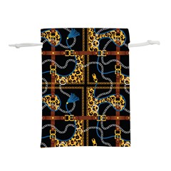 Chains Pattern Lightweight Drawstring Pouch (l) by designsbymallika