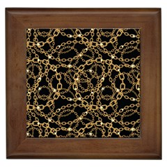 Chains Pattern 4 Framed Tile by designsbymallika