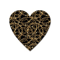 Chains Pattern 4 Heart Magnet by designsbymallika