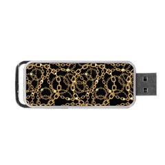 Chains Pattern 4 Portable Usb Flash (one Side) by designsbymallika