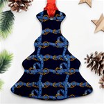 Blue Belt Ornament (Christmas Tree)  Front