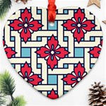 Diwali Pattern Ornament (Heart) Front