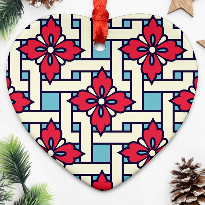 Diwali Pattern Ornament (Heart)