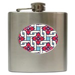 Diwali Pattern Hip Flask (6 oz) Front