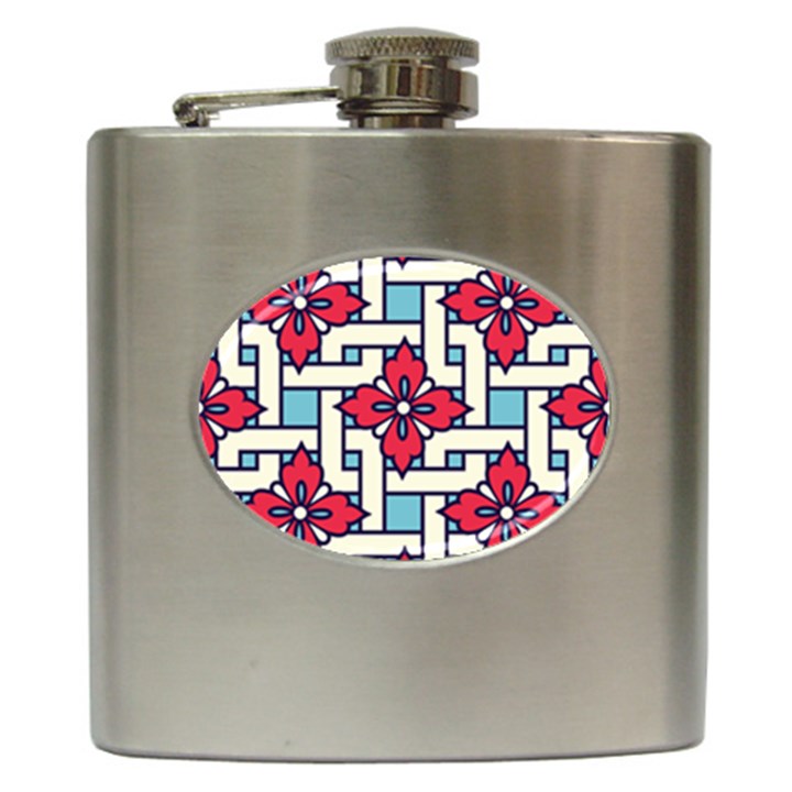 Diwali Pattern Hip Flask (6 oz)