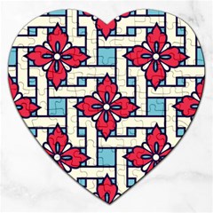 Diwali Pattern Jigsaw Puzzle (heart) by designsbymallika