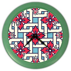 Diwali Pattern Color Wall Clock by designsbymallika