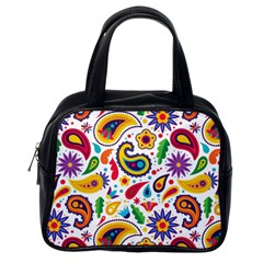 Baatik Print Classic Handbag (one Side) by designsbymallika