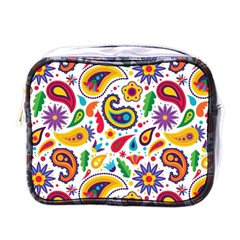 Baatik Print Mini Toiletries Bag (one Side) by designsbymallika