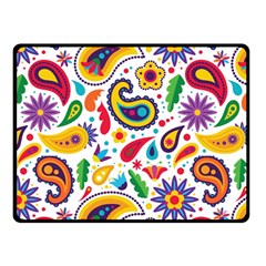 Baatik Print Fleece Blanket (small) by designsbymallika