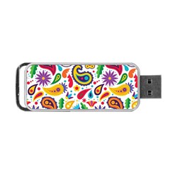 Baatik Print Portable Usb Flash (two Sides) by designsbymallika