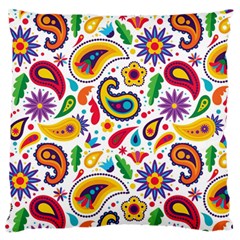 Baatik Print Standard Flano Cushion Case (one Side) by designsbymallika