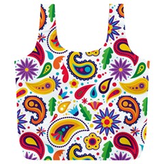 Baatik Print Full Print Recycle Bag (xxl) by designsbymallika