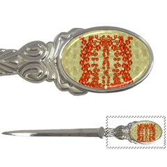 Roses Decorative In The Golden Environment Letter Opener by pepitasart