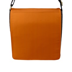 Cadmium Orange - Flap Closure Messenger Bag (l) by FashionLane