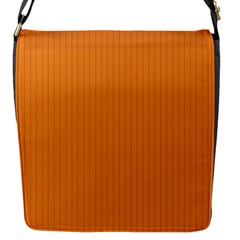 Cadmium Orange - Flap Closure Messenger Bag (s) by FashionLane