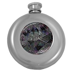 Erosion  Round Hip Flask (5 Oz) by MRNStudios