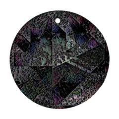 Erosion  Round Ornament (two Sides) by MRNStudios