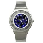 Broken Pavement  Stainless Steel Watch Front