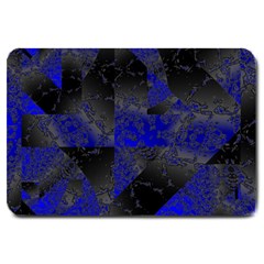 Broken Pavement  Large Doormat  by MRNStudios