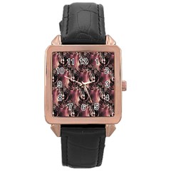 Dex Rose Gold Leather Watch  by MRNStudios