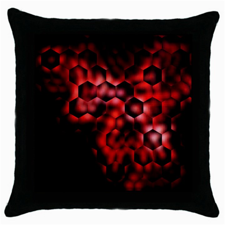 Buzzed Throw Pillow Case (Black)