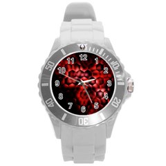 Buzzed Round Plastic Sport Watch (l) by MRNStudios