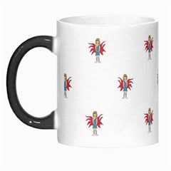 Fairy Girl Drawing Motif Pattern Design Morph Mugs by dflcprintsclothing