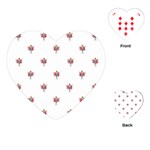 Fairy Girl Drawing Motif Pattern Design Playing Cards Single Design (Heart) Front