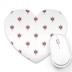 Fairy Girl Drawing Motif Pattern Design Heart Mousepads by dflcprintsclothing