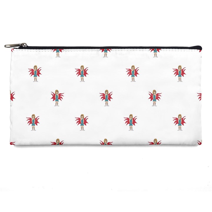 Fairy Girl Drawing Motif Pattern Design Pencil Case