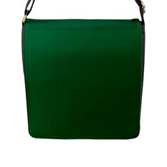 Cadmium Green - Flap Closure Messenger Bag (L)