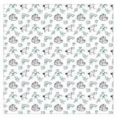 Jessica s Doodles Large Satin Scarf (square) by pishposhpal