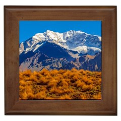 Aconcagua Park Landscape, Mendoza, Argentina Framed Tile by dflcprintsclothing