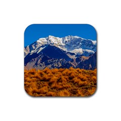 Aconcagua Park Landscape, Mendoza, Argentina Rubber Coaster (square)  by dflcprintsclothing