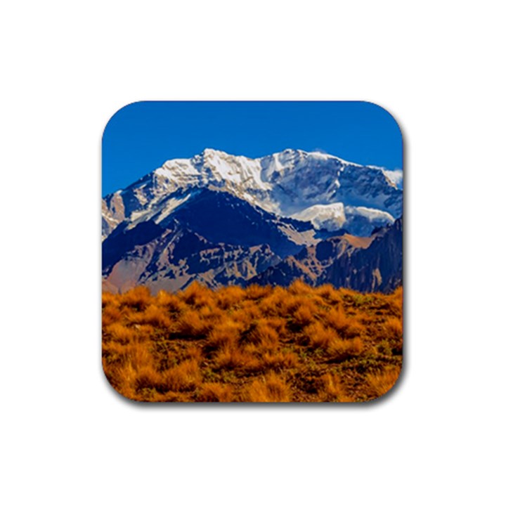 Aconcagua Park Landscape, Mendoza, Argentina Rubber Coaster (Square) 