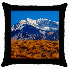 Aconcagua Park Landscape, Mendoza, Argentina Throw Pillow Case (black) by dflcprintsclothing