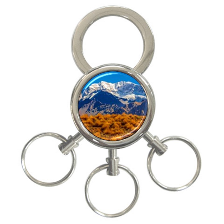 Aconcagua Park Landscape, Mendoza, Argentina 3-Ring Key Chain