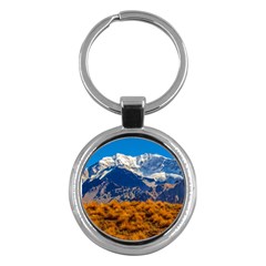 Aconcagua Park Landscape, Mendoza, Argentina Key Chain (round) by dflcprintsclothing