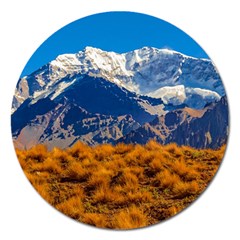 Aconcagua Park Landscape, Mendoza, Argentina Magnet 5  (round)