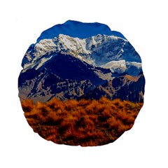 Aconcagua Park Landscape, Mendoza, Argentina Standard 15  Premium Round Cushions by dflcprintsclothing