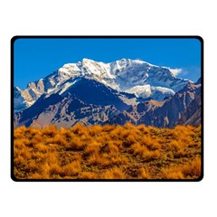 Aconcagua Park Landscape, Mendoza, Argentina Double Sided Fleece Blanket (small)  by dflcprintsclothing