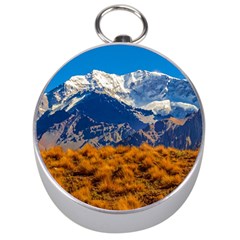 Aconcagua Park Landscape, Mendoza, Argentina Silver Compasses