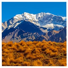 Aconcagua Park Landscape, Mendoza, Argentina Wooden Puzzle Square by dflcprintsclothing