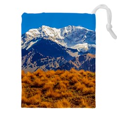 Aconcagua Park Landscape, Mendoza, Argentina Drawstring Pouch (5xl) by dflcprintsclothing