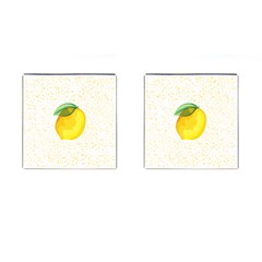 Illustration Sgraphic Lime Orange Cufflinks (square)