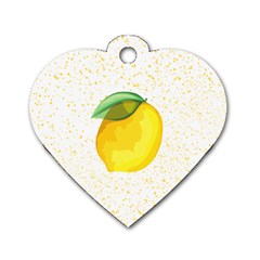 Illustration Sgraphic Lime Orange Dog Tag Heart (one Side)