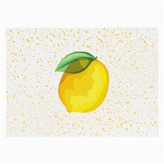 Illustration Sgraphic Lime Orange Large Glasses Cloth by HermanTelo